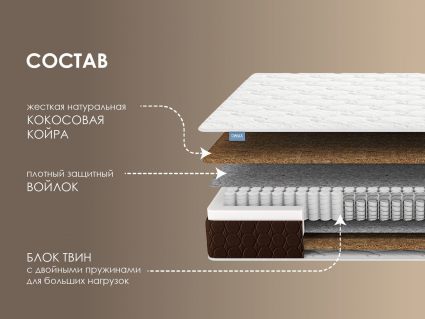 Матрас Димакс Твин Хард уцененный 29