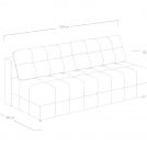 Диван Сонум City Рогожка деним